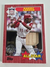 2022 Topps Series 2 Barry Larkin 1987 All-Star Red Relic 14/25 SP Reds HOF