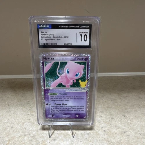 Pokémon Mew ex 88/92 Celebrations Classic Collection EX Holo CGC 10