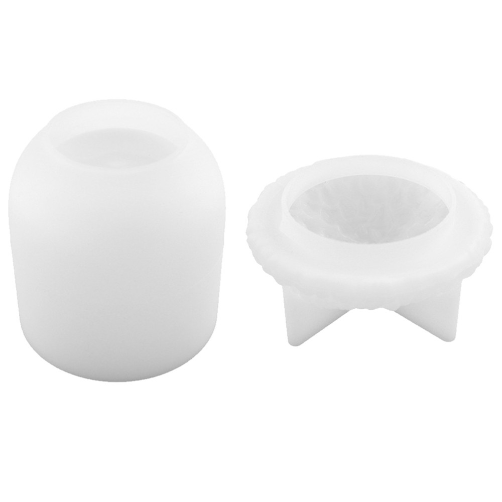 Creative Silicone Crystal Epoxy Mold for Storage Jars and Bottles