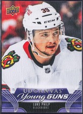 LUKE PHILP - 2023-24 Upper Deck Series 2 - UD Canvas - Young Guns Rookie Card. rookie card picture