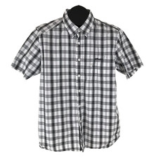 Oakley Button Up Shirt Men's Large Regular Fit Casual Short Sleeve Plaid Cotton