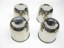 4 New - Unboxed Chrome Wheel Center Hub Caps 4-12 Od 4-316 Hub Push-thru
