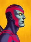Mondo X-Men Archangel Mike Mitchell Portrait Print Marve Comics Giclee Proof — photo 3