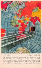 Mapparium Boston MA Massachusetts Stained Glass Globe Earth Map Vtg Postcard D2