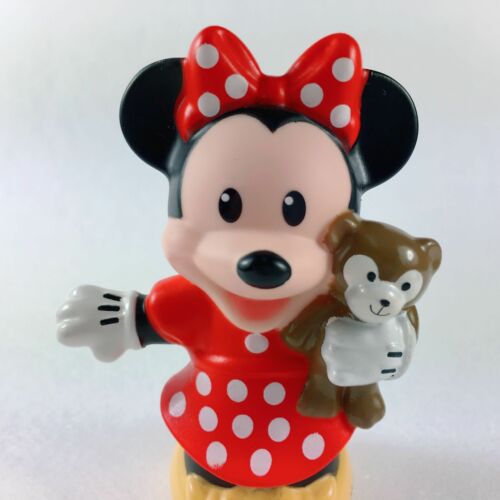 Fisher Price Little People Mickey Mouse World Magical Day Minnie with teddy bear