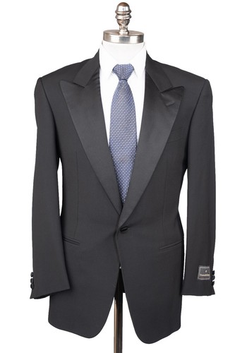 Universal Language Zegna Tropical Setup Suit Step Return Black | eBay