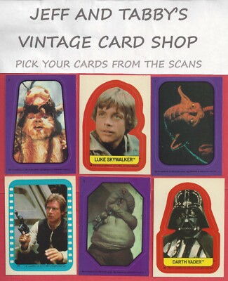 1983 STAR WARS RETURN OF THE JEDI STICKER / SEE DROP DOWN MENU 4