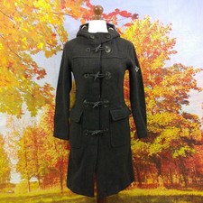 Henri Lloyd Dark Grey Wool Blend Lorri Duffle Coat. Uk Womens Size 10