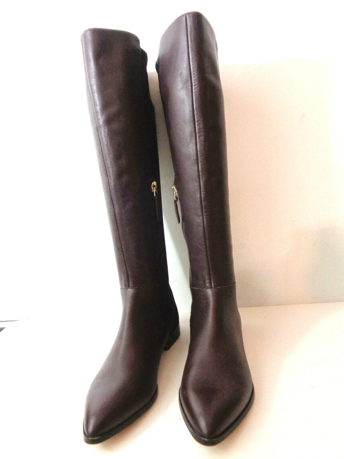 NINE WEST WMNs 5M Owenford PURPLE Leather Stretch Faux Suede