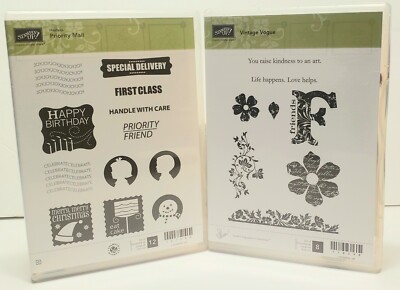  Priority Mail  Retired Hostess Stamp Set by Stampin' Up Postage