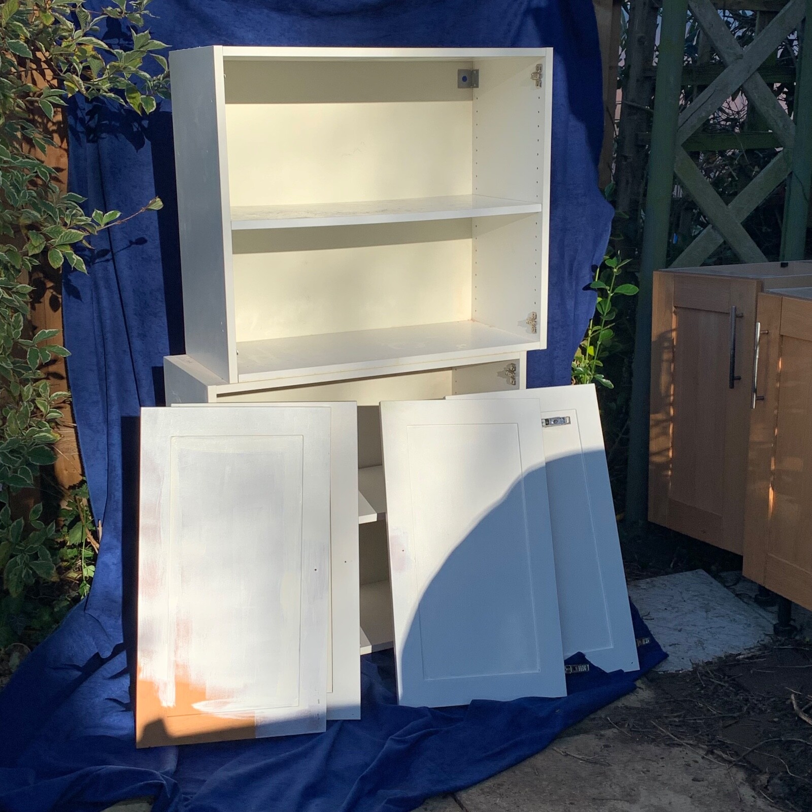 IKEA Faktum Kitchen Units X2 White 80w x 70h w 4 Doors