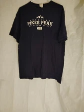 Colorado Pikes Peak Mens Sz Large Blue T Shirt