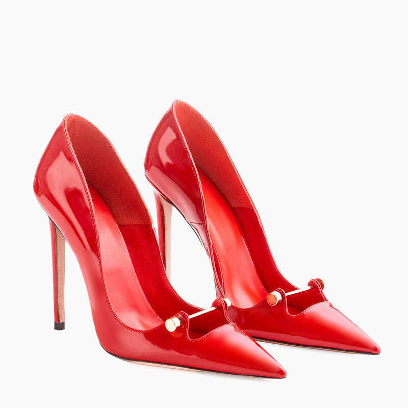 靴 Ameri HEART MOTIF POINTED TOE PUMPS Ameri（アメリ）の「HEART MOTIF POINTED TOE PUMPS（パンプス