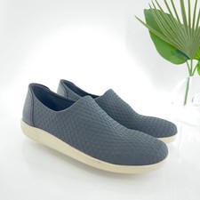 Ecco Women's Soft 2.0 Slip On Shoe Size 37 6 Black Fabric Casual Flat Stretchy