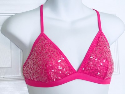 pink sequin bralette