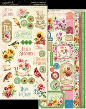 Graphic45 SEASON TO CELEBRATE CARDSTOCK STICKER SET scrapbooking