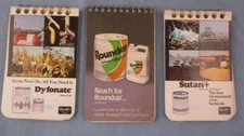 Vtg Farmer Pocket Notebooks Advertising Pesticides Monsanto Roundup Cancer