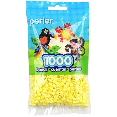 1000 Perler Pastel Yellow Color Iron On Fuse Beads: 80-19056