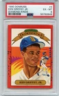 1990 DONRUSS BASEBALL #4 KEN GRIFFEY JR. "DIAMOND KINGS", MARINERS - PSA 6 (649)