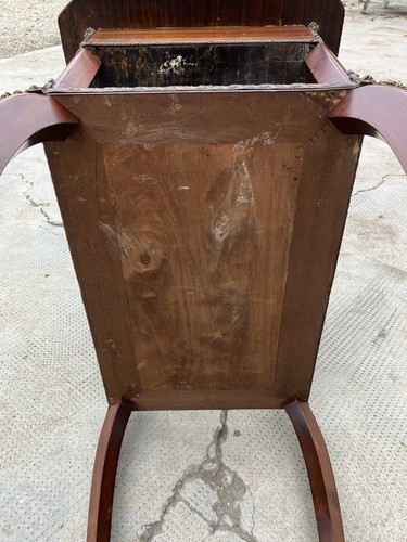 Tavolino Intarsiato Epoca Napoleone III - Foto 10 di 10