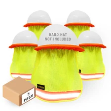KwikSafety VADER Hard Hat Shade (5 Pack) High Vis Cooling Mesh Sun Shield