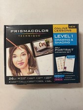 PRISMACOLOR TECHNIQUE ON LINE LESSONS LEVEL 1 Drawing  Shading 26ct Drawing Set