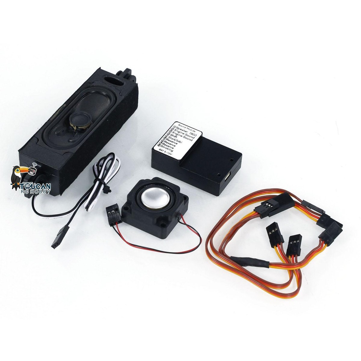 Micro Sound System Speaker for 1/10 1/18 1/8 RC Rock Crawler Electric Car  Model