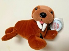 Coca-Cola Walrus Bean Bag Beanie Vintage Series Collectible Coke w/ Tag