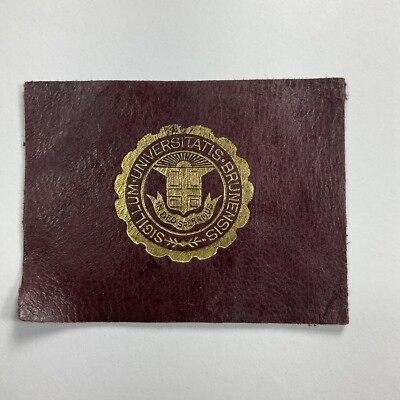 c1910s Brown University Tobacco Cigarette Leather Providence, Rhode Island