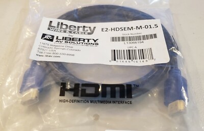 Liberty AV Solutions E2-HDSEM-M-1.5 Commercial Grade High Speed HDMI w/ Ethernet