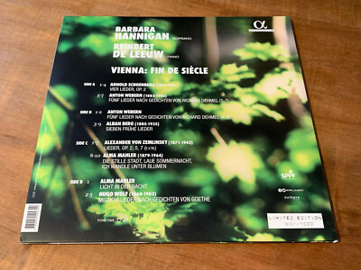 Signed by BARBARA HANNIGAN Vienna Fin de Siecle ALPHA 2x 180g LP