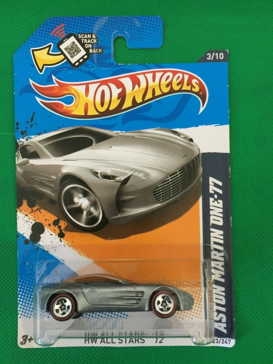 BRAND NEW HOT WHEELS ASTON MARTIN ONE-77 HW ALL STAR 2012 SILVER