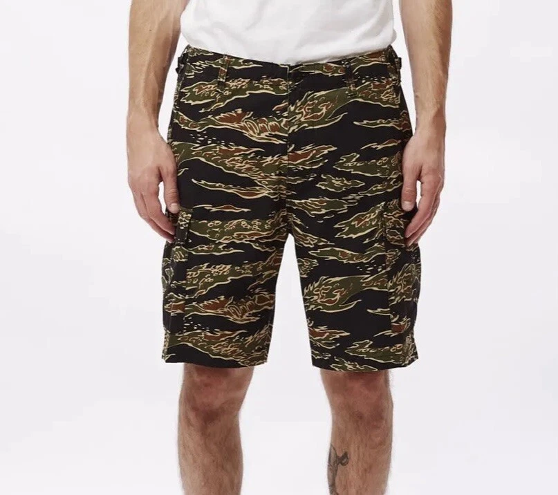 Obey Recon Cargo Short II Tiger Camo Men’s Casual Shorts Size 28 NWOT