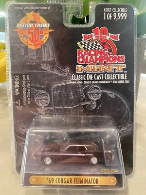 Racing Champions Neuwertig Motor Trend 50th '69 Cougar Eliminator - Lila