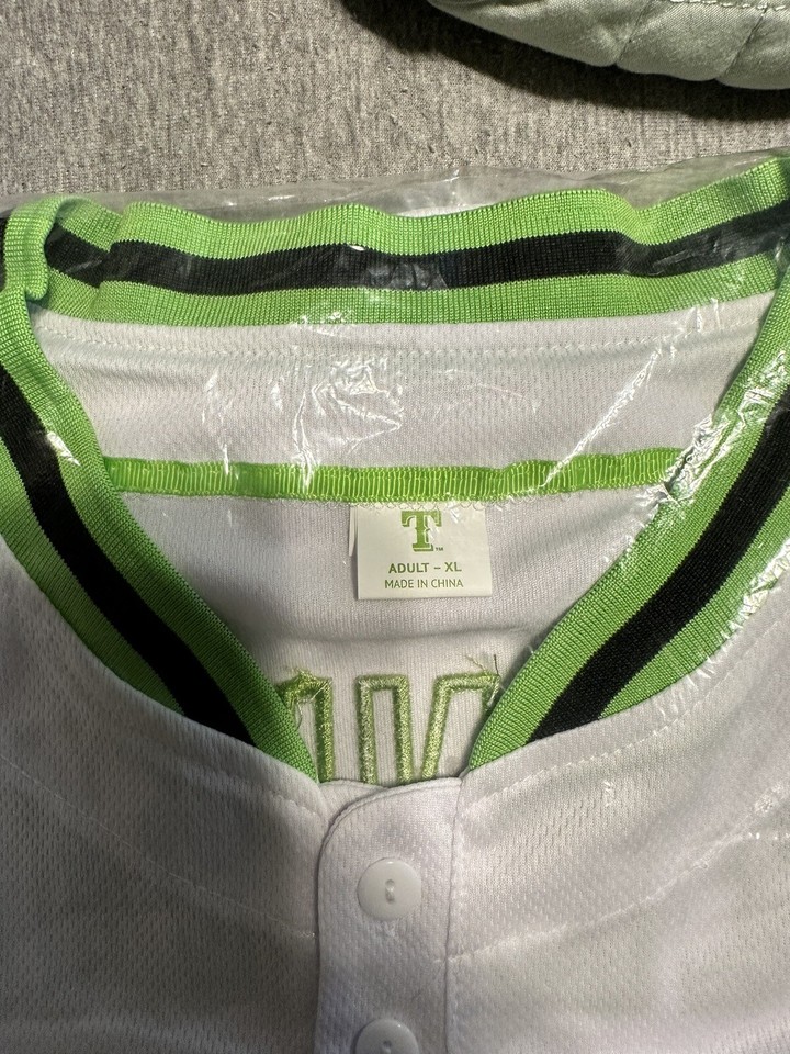 Texas Rangers Jersey Optic Gaming Theme Night 2023 Exclusive Greenwall