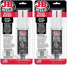 J-B Weld Plastic Bonder Black 25Ml Syringe - 2 Pack 50139-2 , 25 Ml - 2 Pack