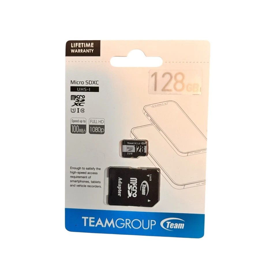 TEAMGROUP D700-W MSD 128 GB MicroSDHC UHS-I Memory Card - Image 3 of 3