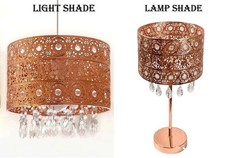 Modern Ceiling Pendant Light Shade Acrylic Crystal Easy Fit Chandelier Lampshade