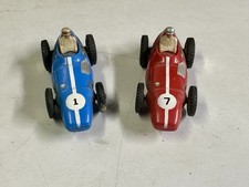 vintage 2 car LOT 1/43 scale MARX TOYS slot cars F1 race cars Made in Hong Kong