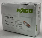 Box Of 60 Wago 221-2401 Inline Splicing Wire Connector Lever Nuts  FREE SHIPPING