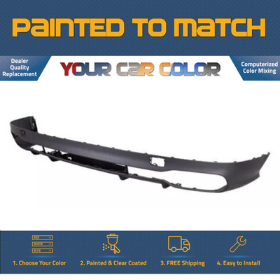 For 2018-2020 AUDI Q5; Rear Bumper; Lower; w/o Tow; AU1115125 Painted to Match