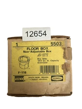 Hubbell F-116 5503 Raco Floor Box, Non-Adjustable Box