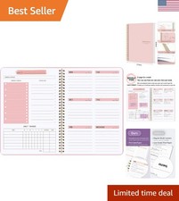 Undated Weekly Planner- Weekly Goals Notebook, A5 To Do List Planner, Habit T...