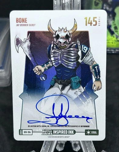 Bo Jackson Battle Arena Update Bone Steel Auto Inspired Ink BFA-184