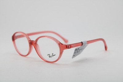 NEW RAY-BAN JUNIOR RB 1901 3835 CLEAR RED AUTHENTIC EYEGLASSES 46-14