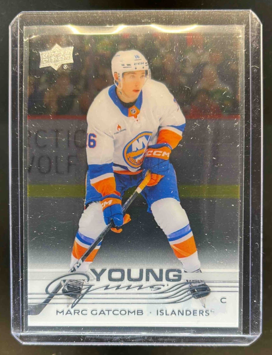 2025 Upper Deck Marc Gatcomb Clear Cut Young Guns RC #231 Islanders