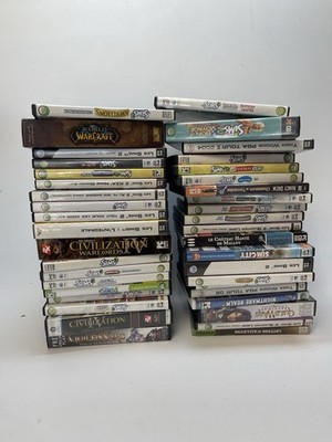 Wholesale Huge Lot Bundle PC Games Clear out Untested As-is Sims, WOW +++