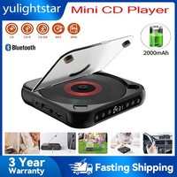 Portable CD Player with Bluetooth AUX USB  Personal Cd Players For Car 2026 new