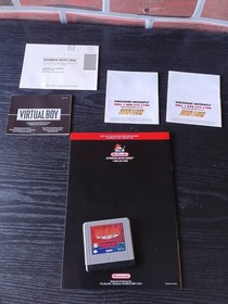 Nintendo Virtual Boy Instruction Booklet And Virtual Boy Red Alarm 