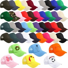 45 Pcs Kid Trucker Hats Sublimation Baseball Caps Bulk Adjustable Blank Mesh ...